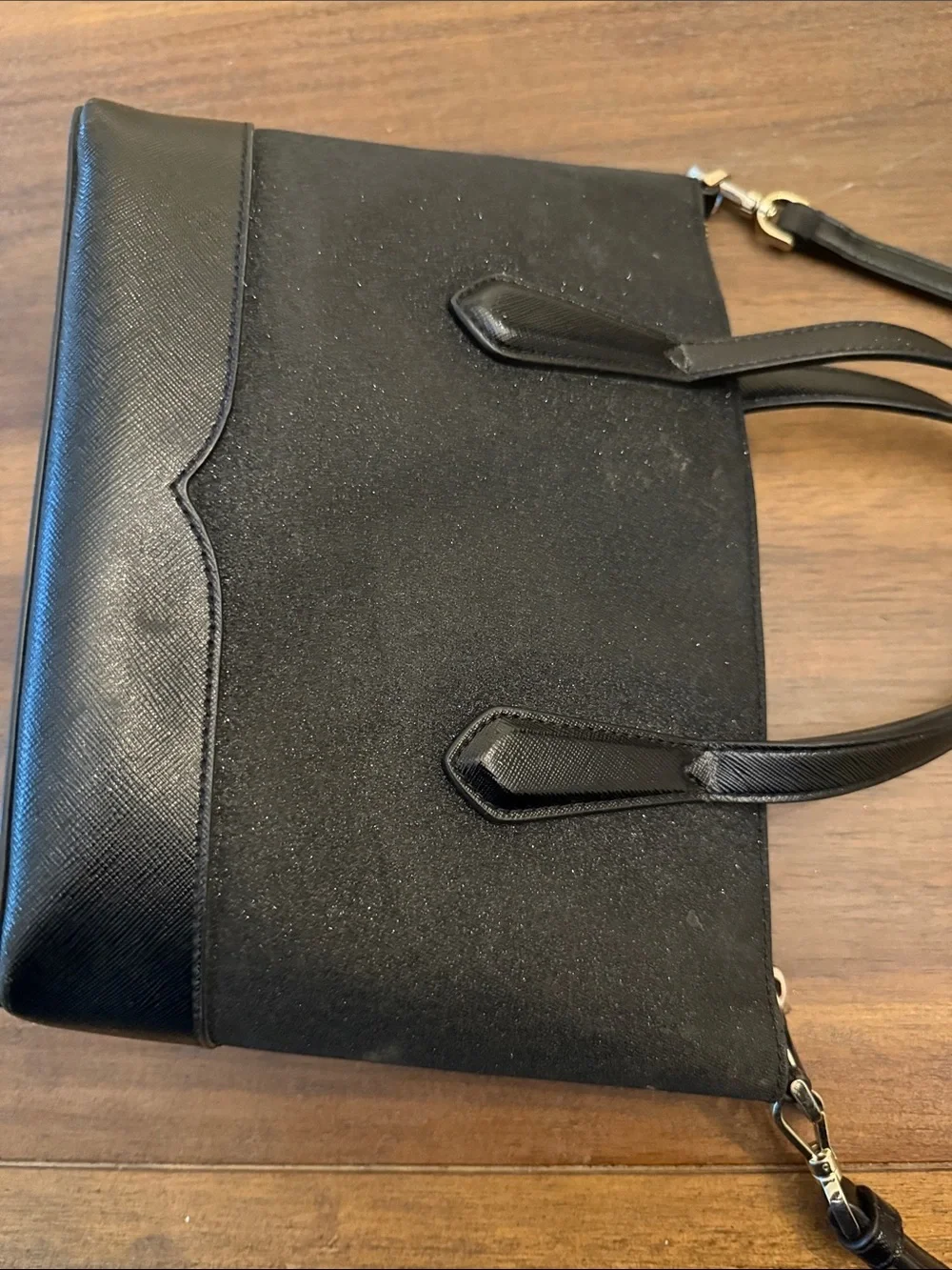 kate spade Black Structured Tote with Top Handles